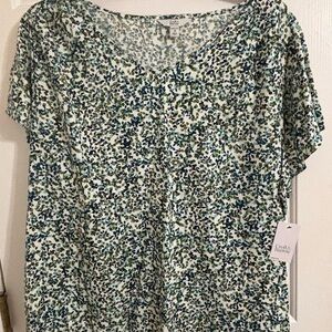 Croft & Barrow Multicolor Floral Blouse